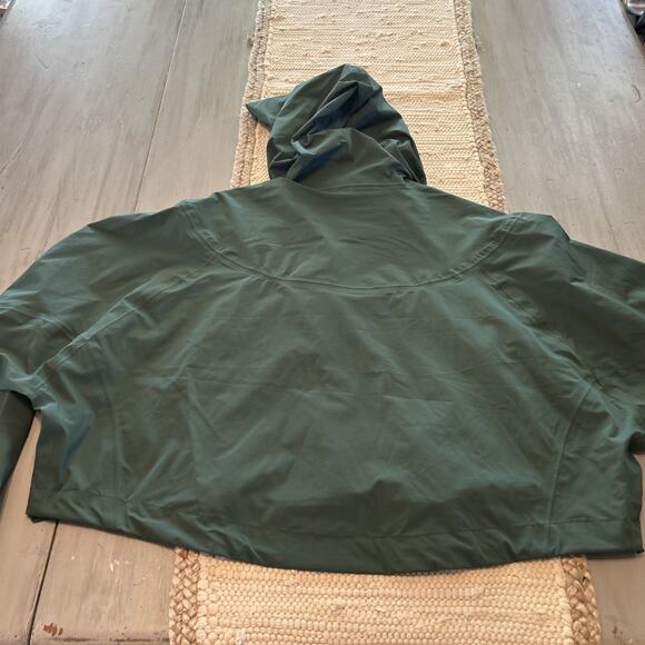 Fabletics Hunter Green Cropped Erica Full Zip Hooded Jacket Women’s Sz XXL - Picture 9 of 12